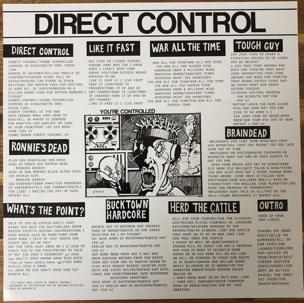 Direct Control : You're Controlled (12", Album)