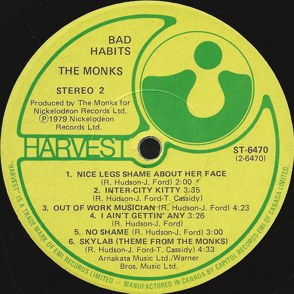 The Monks (4) : Bad Habits (LP, Album)