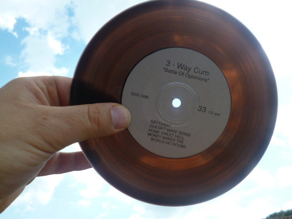 3-Way Cum : Battle Of Opinions (7", Bro)