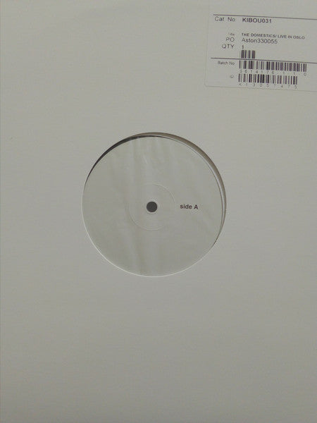 The Domestics (2) : Live In Oslo (LP, TP, W/Lbl)
