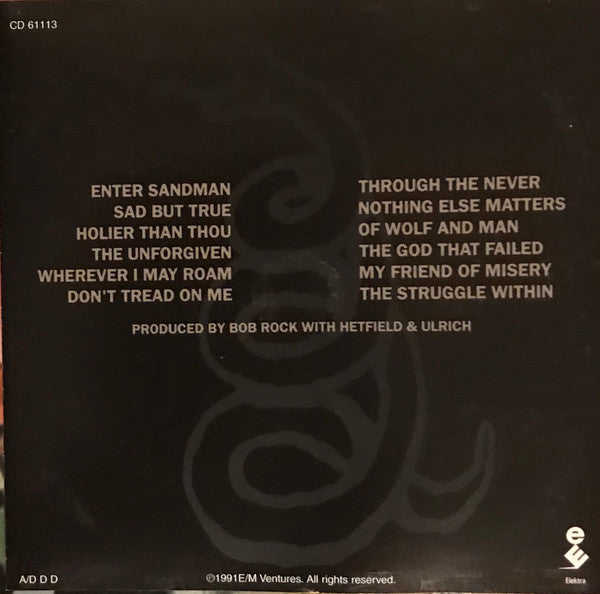 Metallica : Metallica (CD, Album, RE)