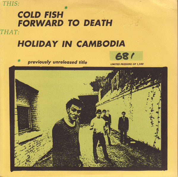 Dead Kennedys : Cold Fish (7", Ltd, Num, Unofficial, Gre)
