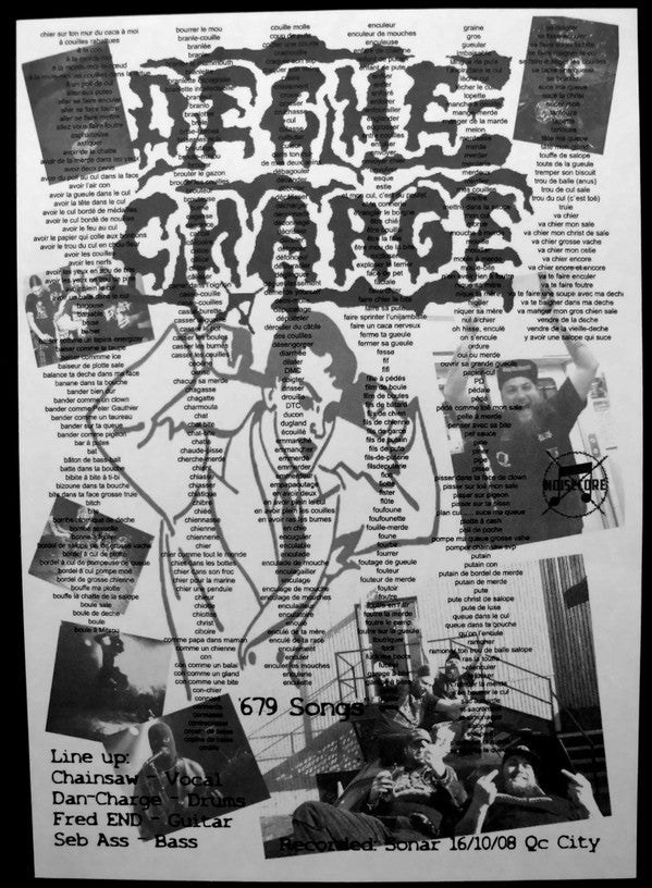 Deche-Charge / Deflowered Cunt : Hearing Destroyed / Noise Is Killing You (12", Album, Ltd, Num)