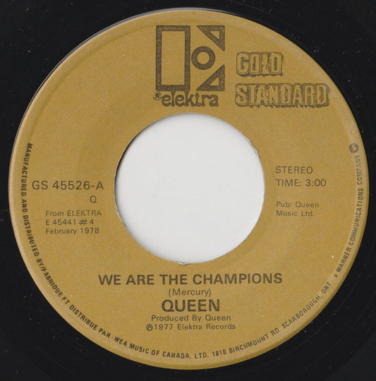 Queen : We Are The Champions / We Will Rock You (7")
