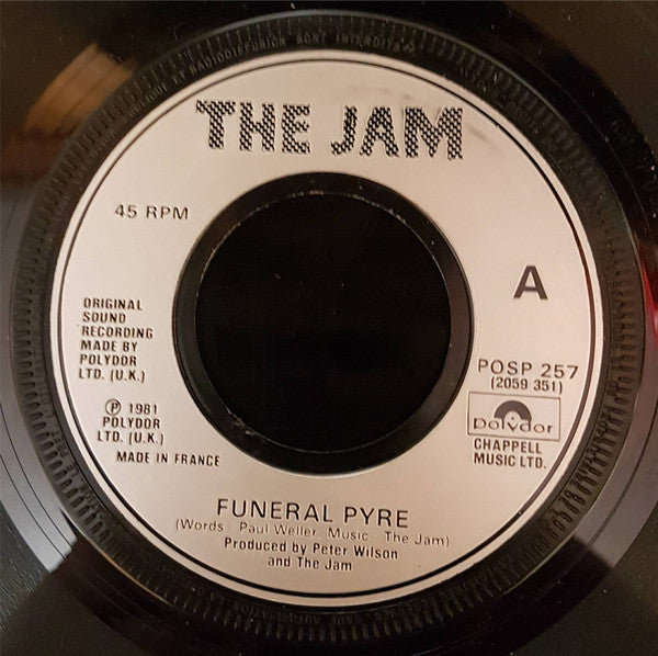 The Jam : Funeral Pyre (7", Single, Jukebox)