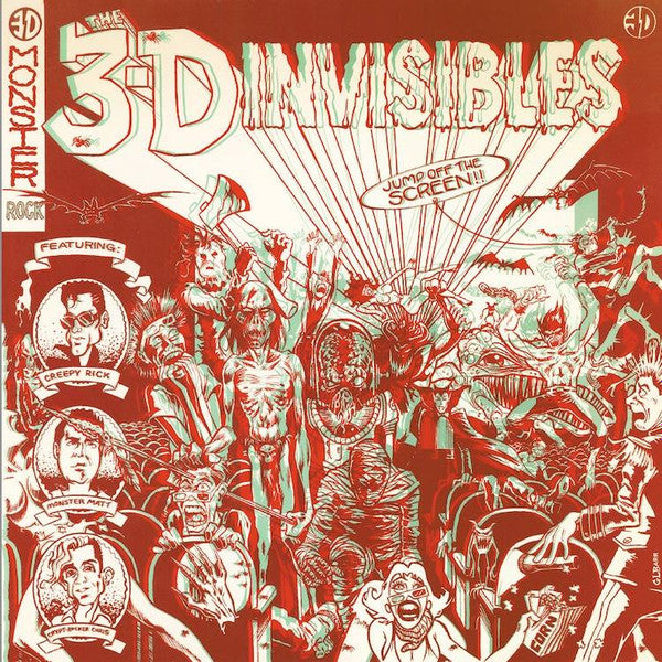 The 3-D Invisibles : Jump Off The Screen (LP, Album)