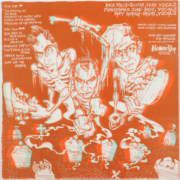 The 3-D Invisibles : Jump Off The Screen (LP, Album)