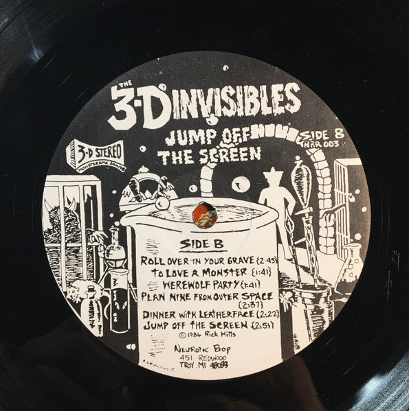 The 3-D Invisibles : Jump Off The Screen (LP, Album)