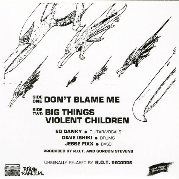 Reign Of Terror (2) : Don't Blame Me (7", RE)