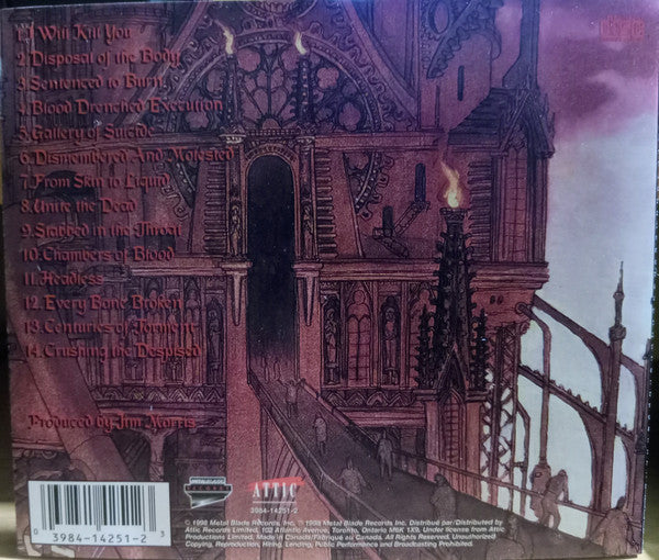 Cannibal Corpse : Gallery Of Suicide (CD, Album)