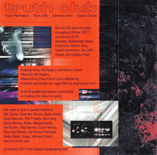 Truth Club (2) : Not An Exit (Cass, Album, Ltd, Blu)