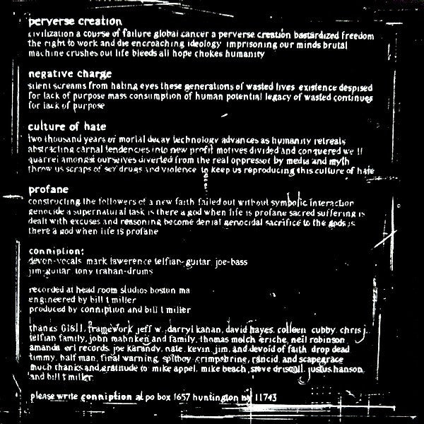 Scapegrace / Conniption : Scapegrace / Conniption (7")