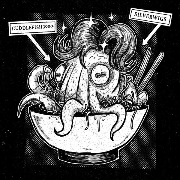 Silverwigs, Cuddlefish 3000 : Cuddlefish 3000 / Silverwigs split (LP)