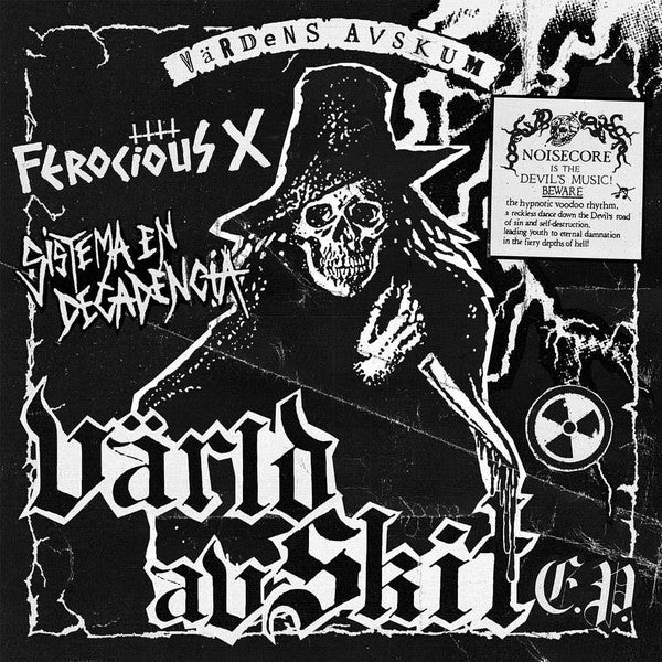 Ferocious X / Sistema En Decadencia : Värld Av Skit E.P. (7", EP, Ltd)