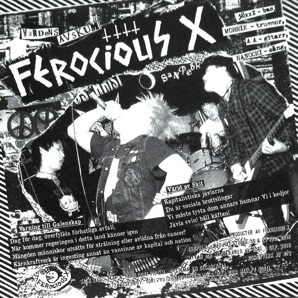 Ferocious X / Sistema En Decadencia : Värld Av Skit E.P. (7", EP, Ltd)