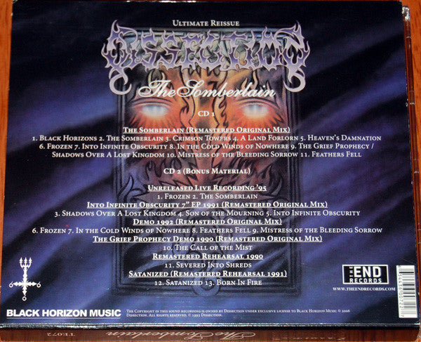 Dissection : The Somberlain (CD, Album + CD + RE, RM, Ult)