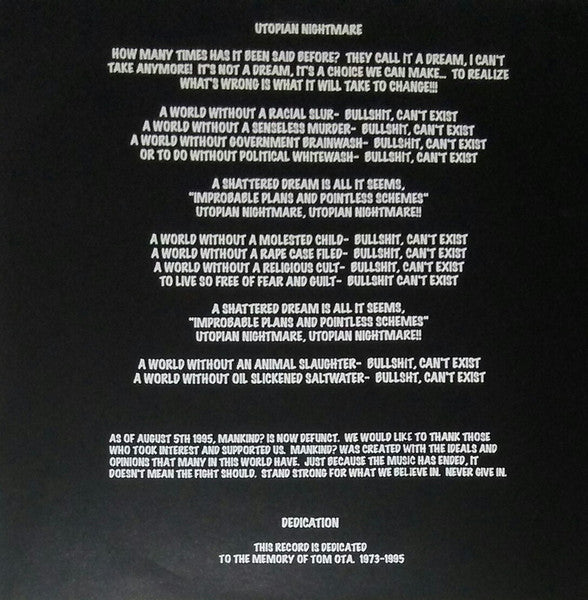 Mankind? / Final Warning (3) : Mankind? / Final Warning (7")