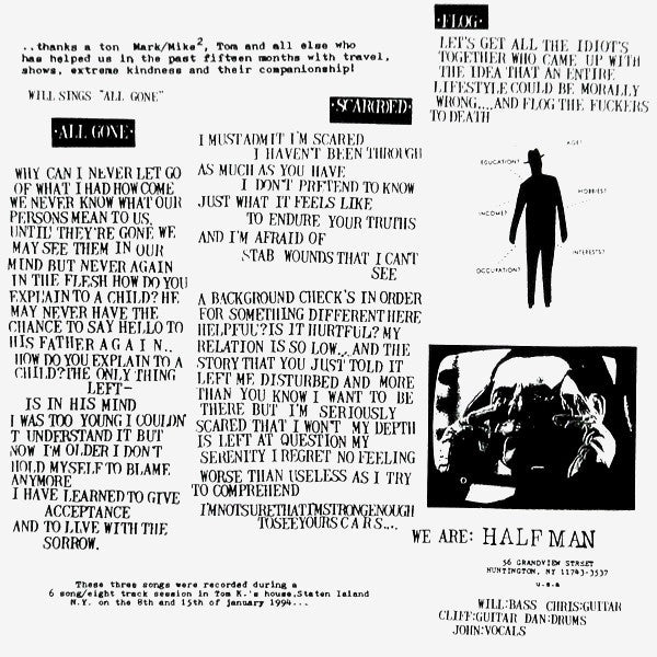Conniption / Half Man : Conniption / Half Man (7")