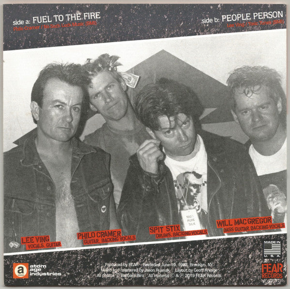 Fear (3) : Fuel To The Fire (7", Ltd, Ora)