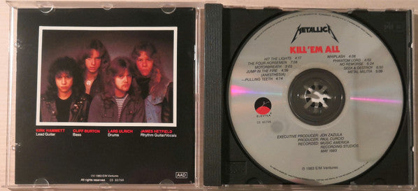 Metallica : Kill 'Em All (CD, Album, M/Print, RE, RM, RP)