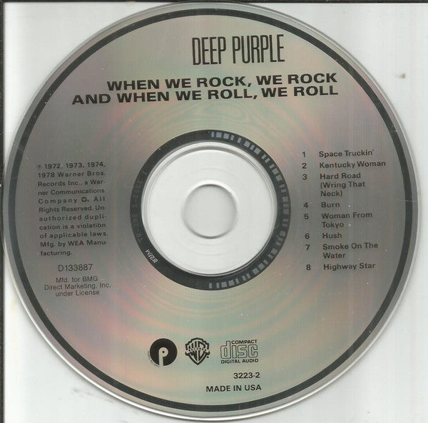 Deep Purple : When We Rock, We Rock And When We Roll, We Roll (CD, Comp, Club, RP)