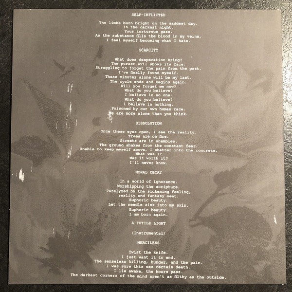 Portrayal Of Guilt : Suffering Is A Gift (12", S/Sided, EP, Etch, Ltd, Oli)