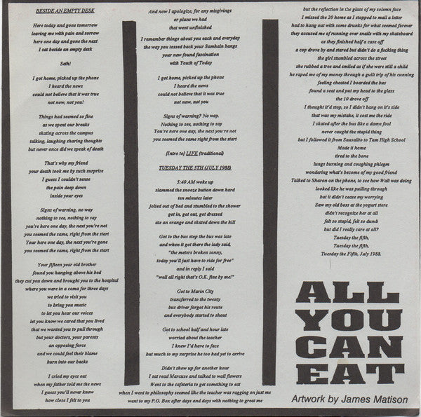 Blownapart Bastards / All You Can Eat : Blownapart Bastards / All You Can Eat (7")
