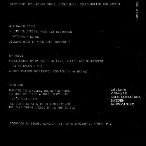 Dischange / Excrement Of War : Dischange / Excrement Of War (7")