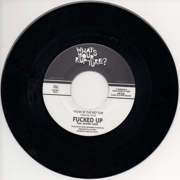 Fucked Up : Year Of The Pig (7", Single)
