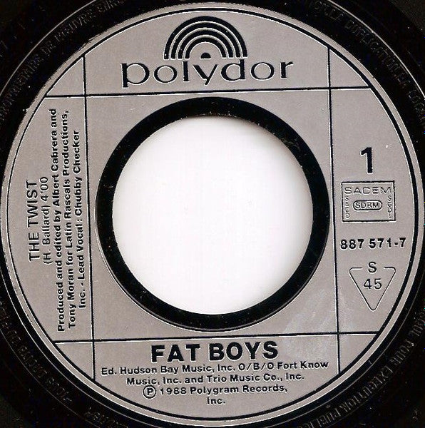 Fat Boys : The Twist (7", Single)