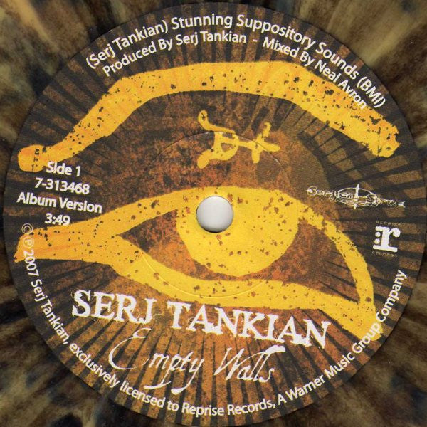 Serj Tankian : Empty Walls (7", Single, Yel)