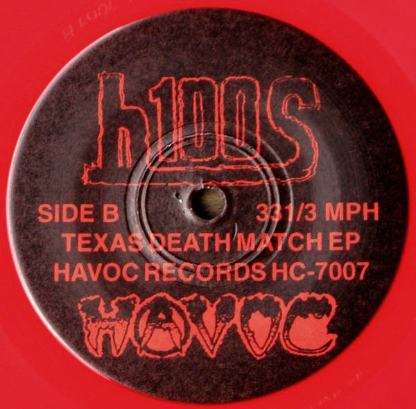 H 100S : Texas Death Match e.p. (7", EP, Red)