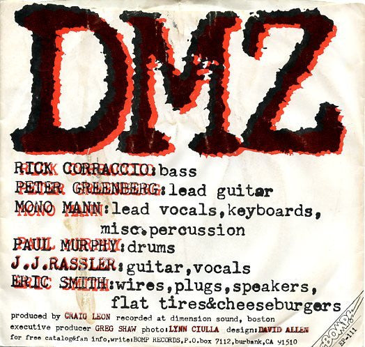 DMZ (2) : Lift Up Your Hood (7", EP, Styrene)