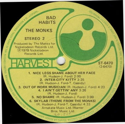 The Monks (4) : Bad Habits (LP, Album)