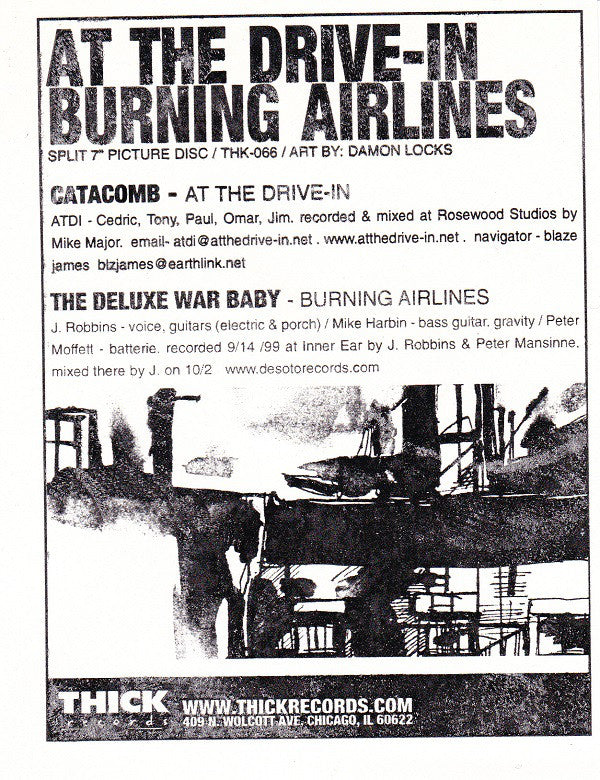 At The Drive-In / Burning Airlines : At The Drive-In / Burning Airlines (7", Single, Pic)