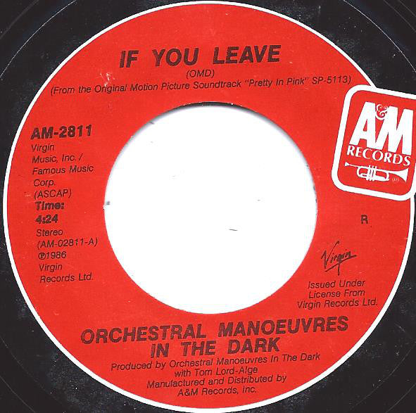 Orchestral Manoeuvres In The Dark : If You Leave (7", Single, R -)