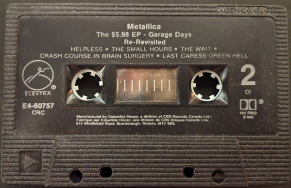 Metallica : The $5.98 E.P. - Garage Days Re-Revisited (Cass, EP, Club, Dol)