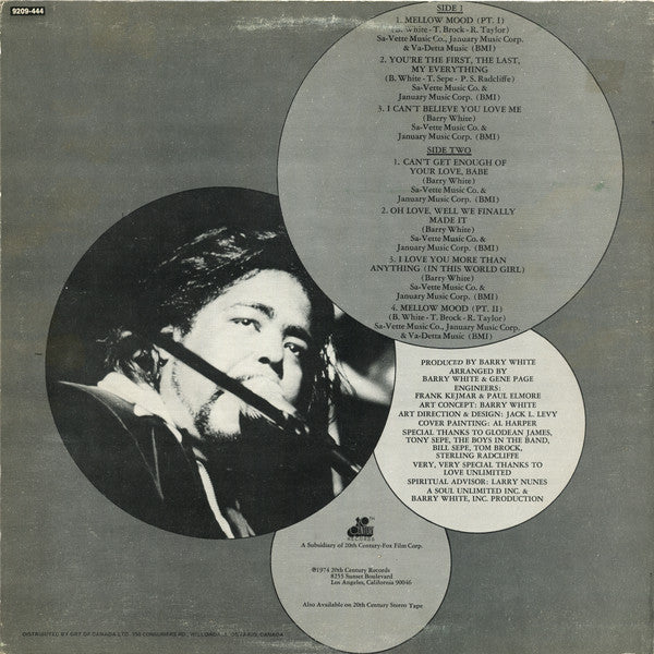 Barry White : Can't Get Enough (LP, Album)