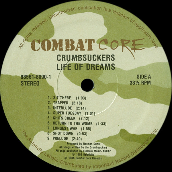 Crumbsuckers : Life Of Dreams (LP, Album)