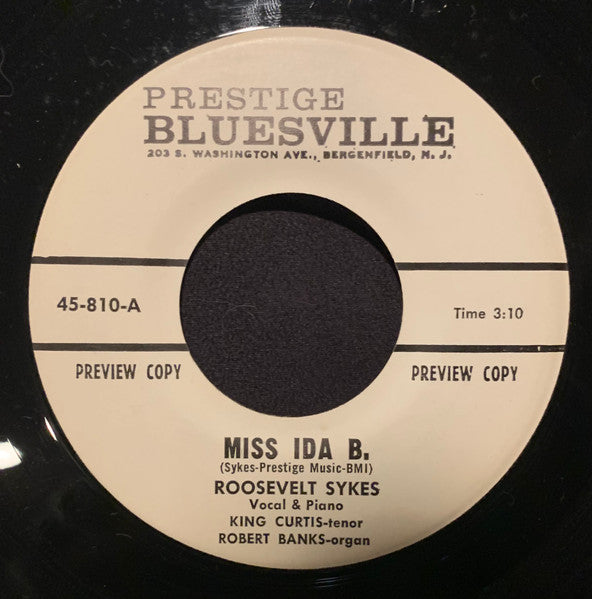 Roosevelt Sykes : Miss Ida B. / Satellite Baby (7", Promo)