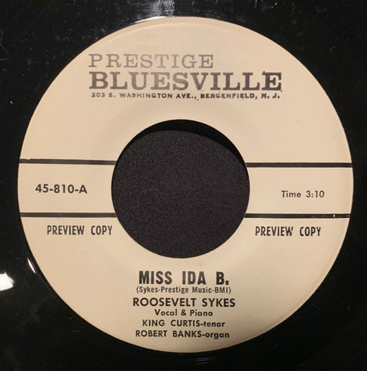 Roosevelt Sykes : Miss Ida B. / Satellite Baby (7", Promo)