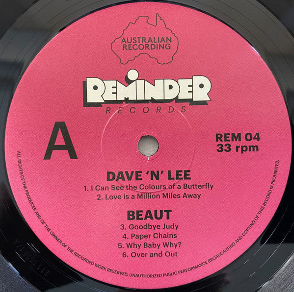 Dave 'N' Lee / Beaut / Branded (4) / British Jets : Dave & Lee Singles Collection (LP, Comp)