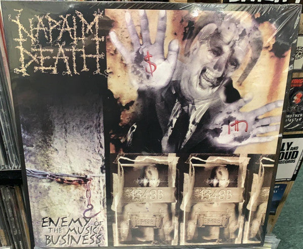 Napalm Death : Enemy Of The Music Business (LP, Album, RE)