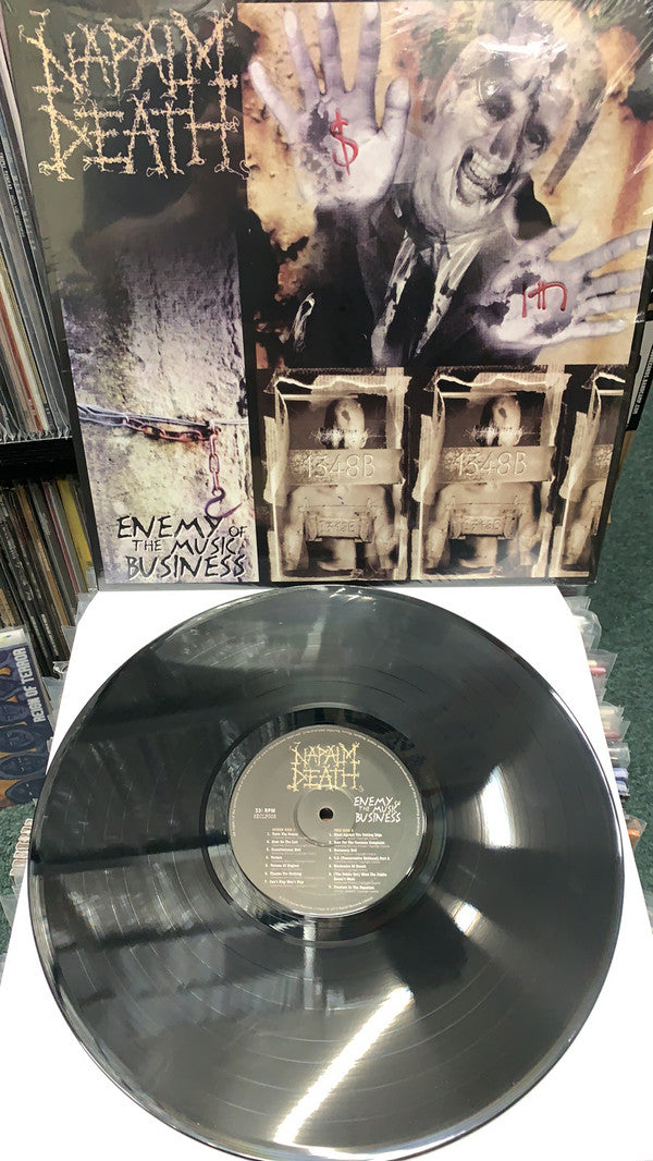 Napalm Death : Enemy Of The Music Business (LP, Album, RE)