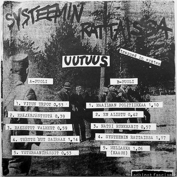 Uutuus : Systeemin Rattaissa - EP (7", EP)