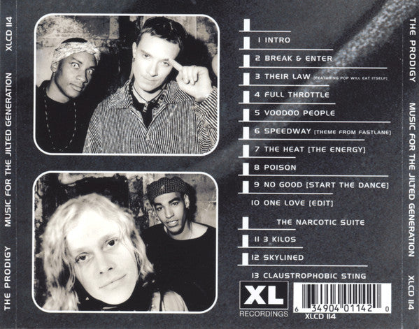 The Prodigy : Music For The Jilted Generation (CD, Album, RE)