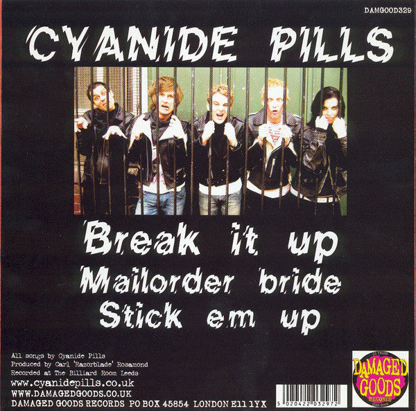 Cyanide Pills : Break It Up (7", Single, Yel)