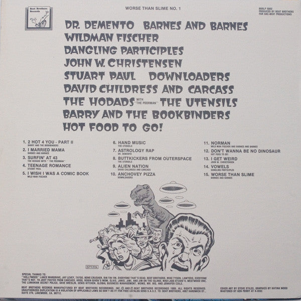 Various : Worse Than Slime No. 1 (LP, Comp)