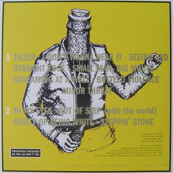 Minor Threat : Minor Threat (LP, Comp, RE, RM, Yel)