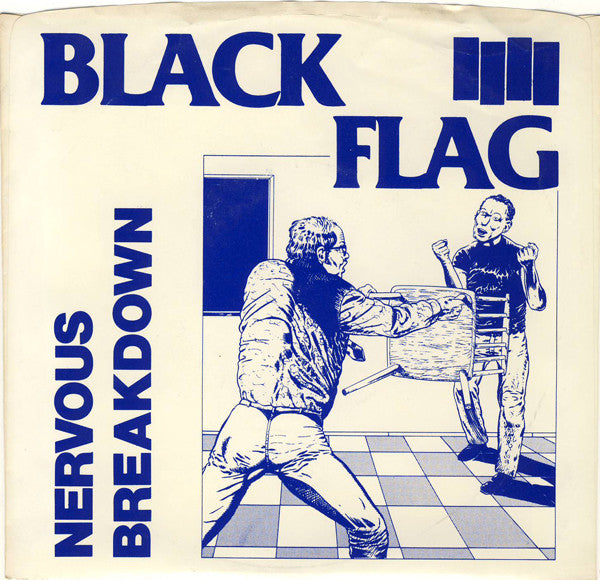 Black Flag : Nervous Breakdown (7", EP, RP, V10)